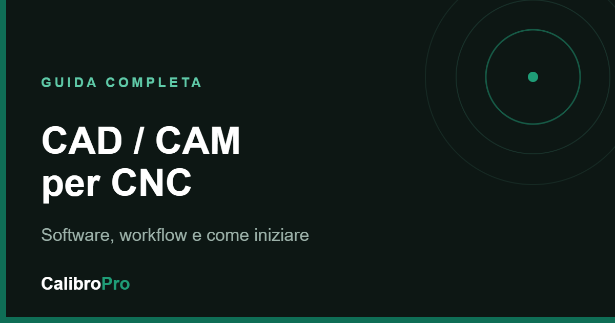 CAD CAM per CNC: guida completa ai software