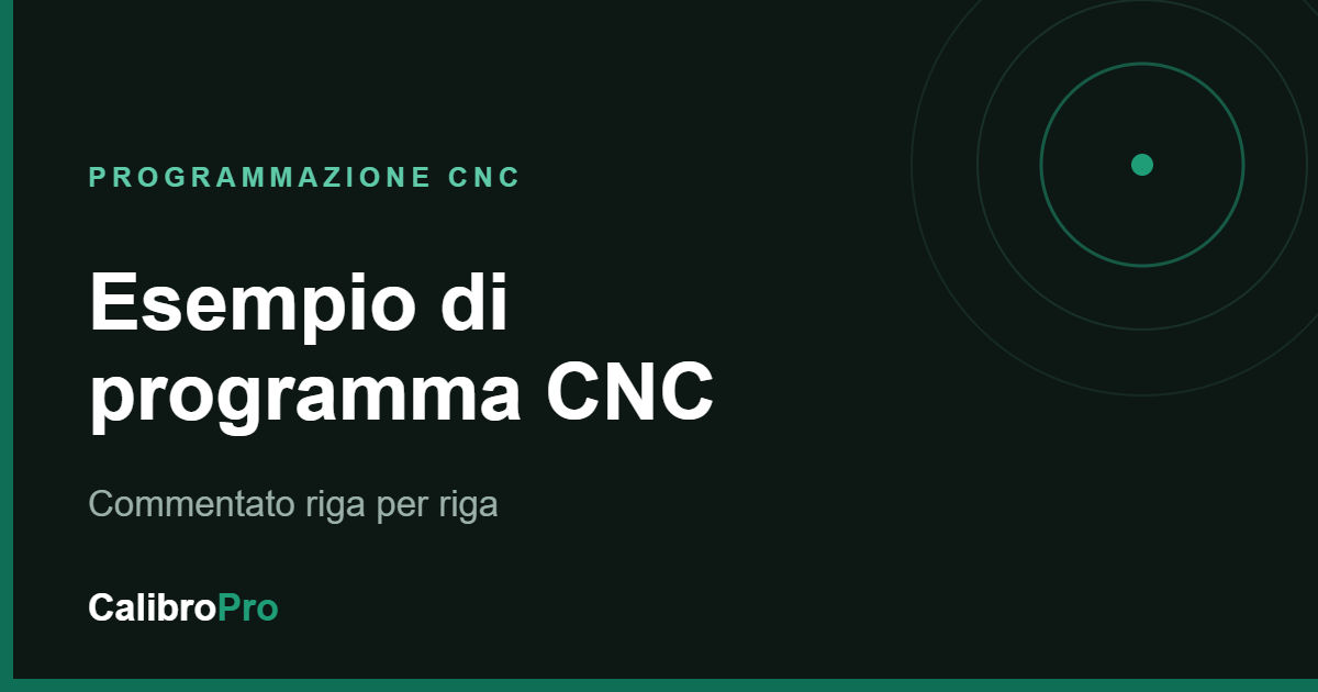 Esempio di programma CNC commentato