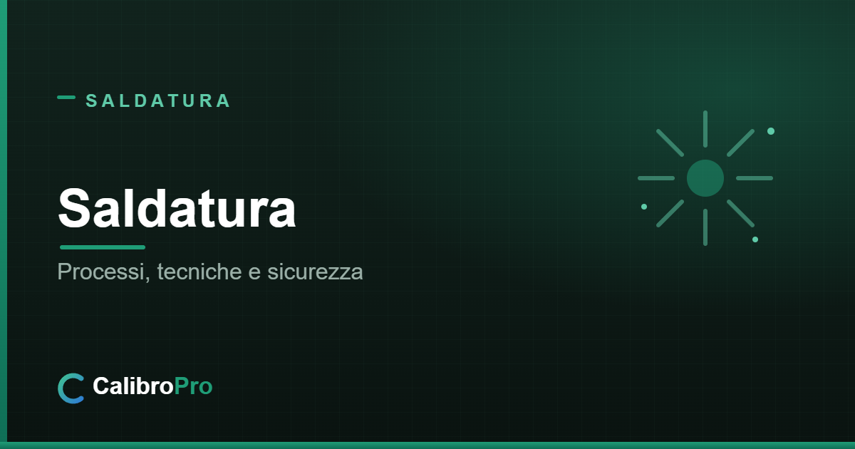 Saldatura: guida completa ai processi