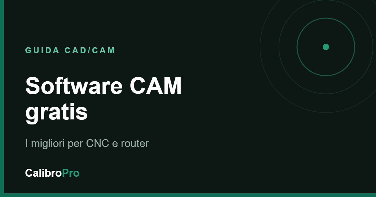 Software CAM gratis per CNC