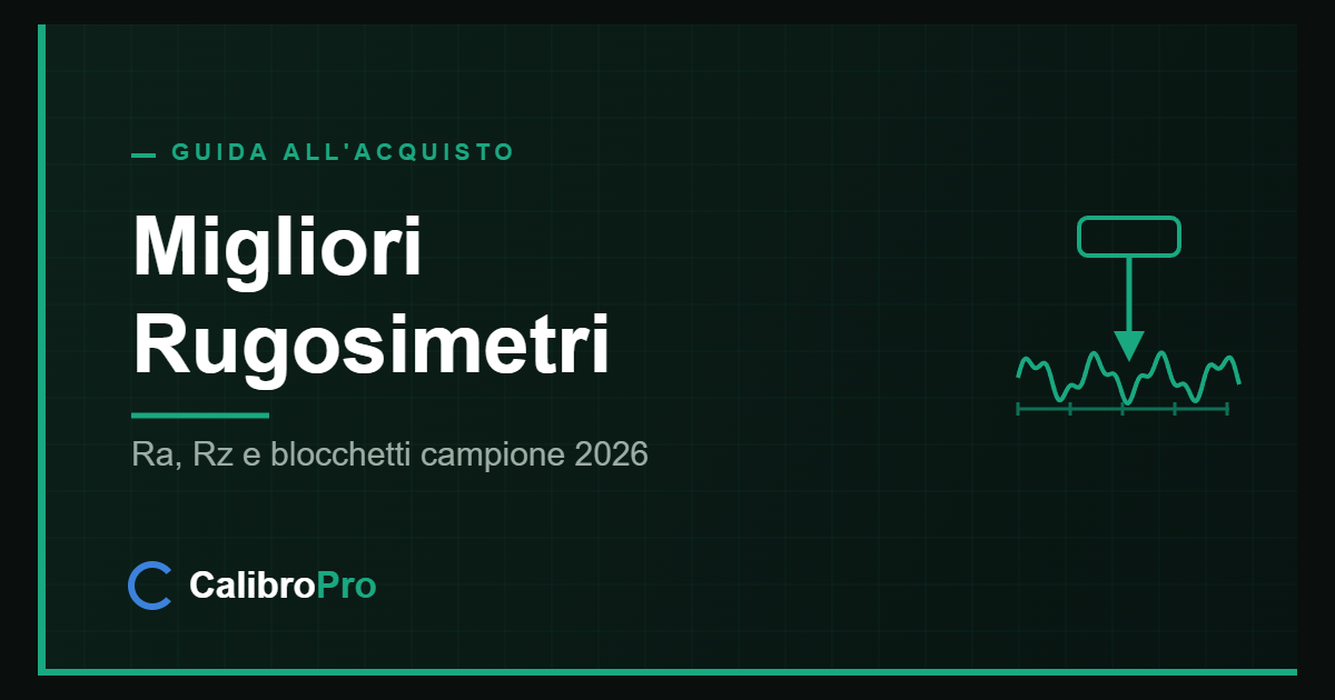 Migliori rugosimetri 2026: Mitutoyo SJ-210, portatili e blocchetti campione